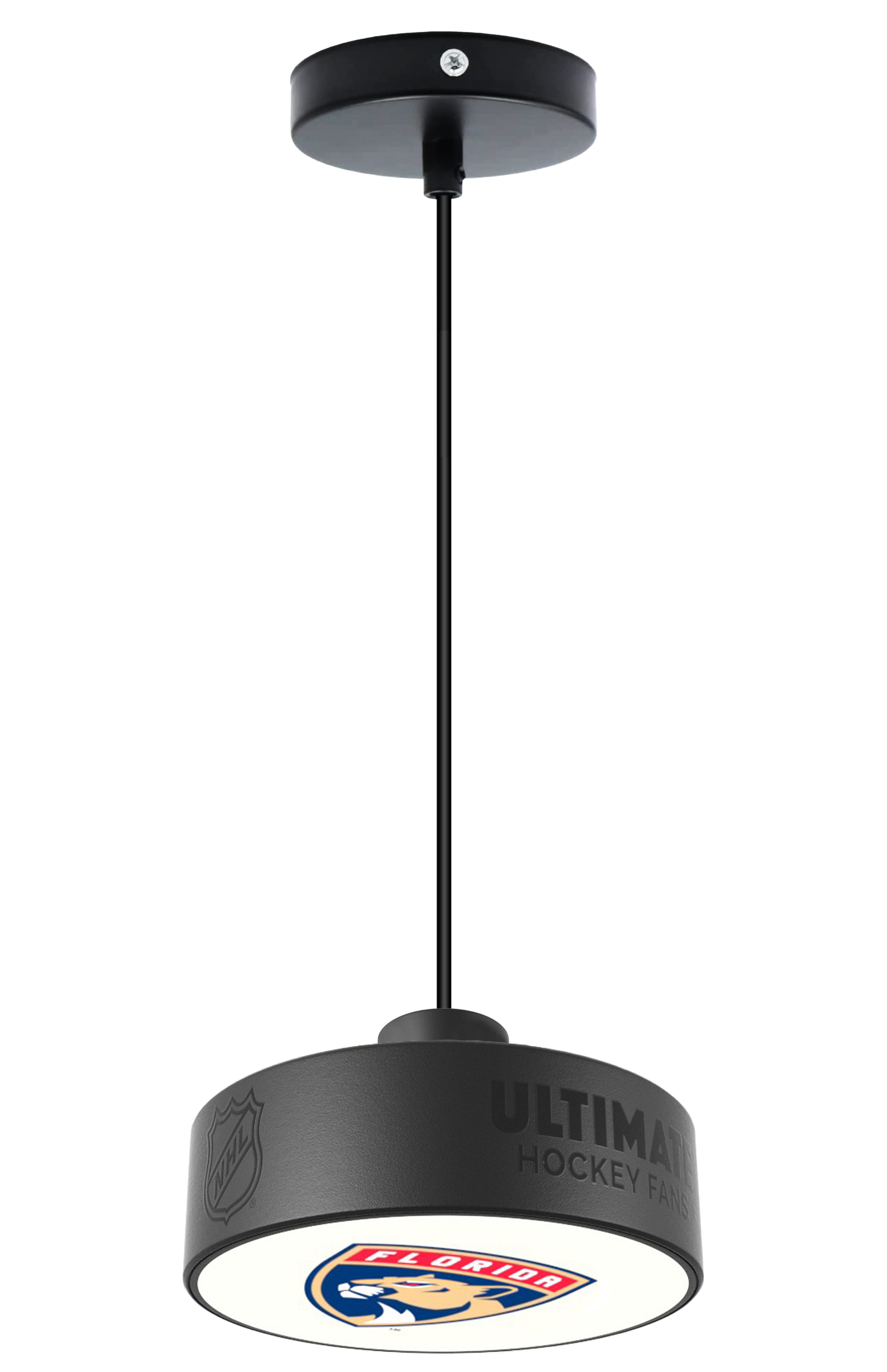 Florida Panthers® Hockey Pendant Puck Light Fixture