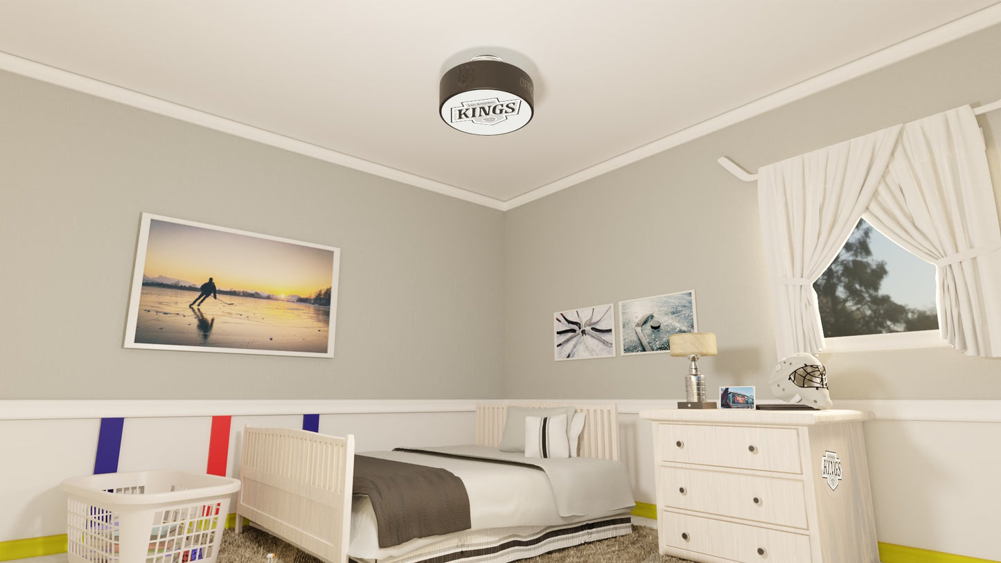 LA Kings® Hockey Flush Mount Puck Light Fixture