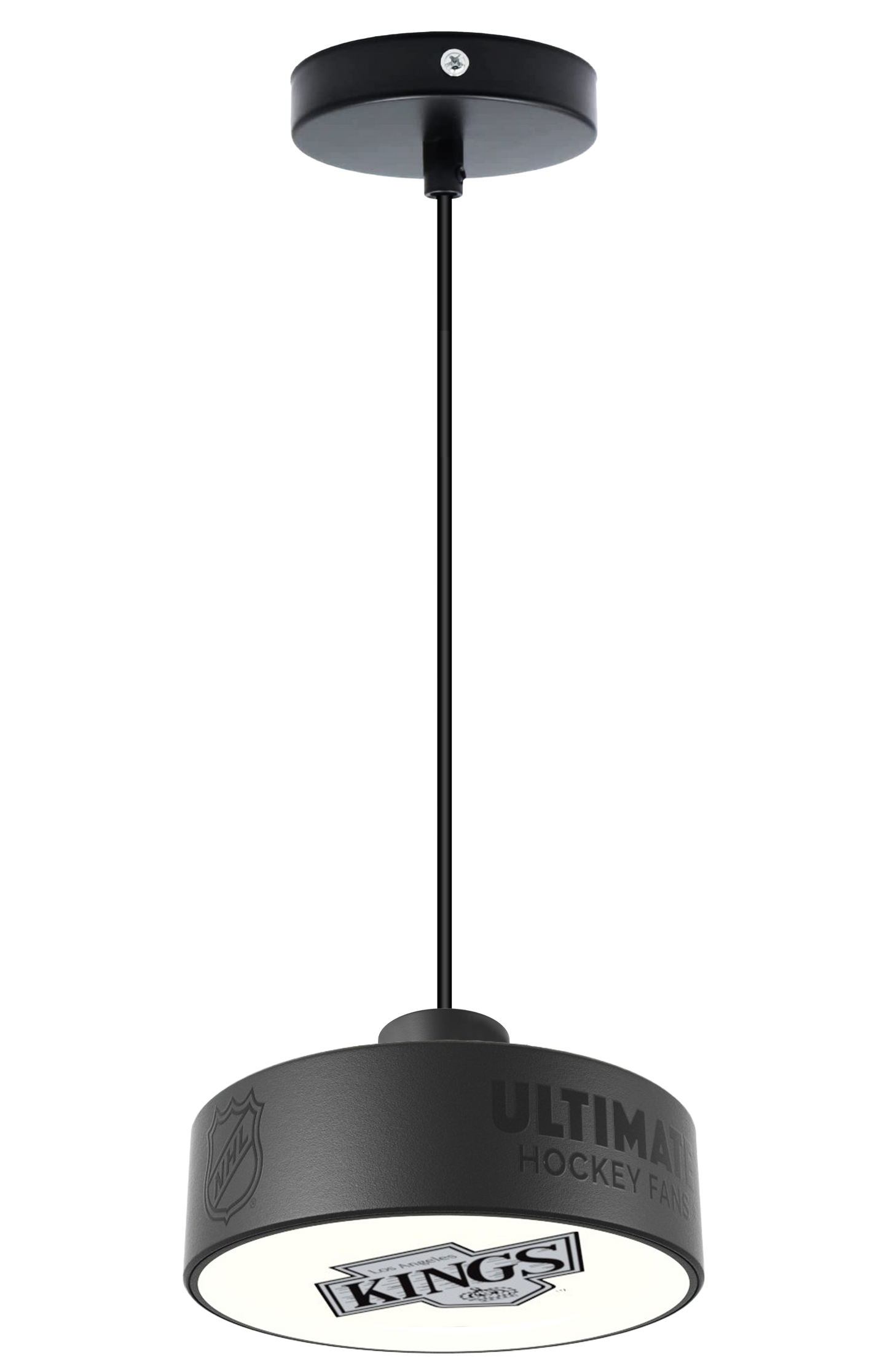 LA Kings® Hockey Pendant Puck Light Fixture