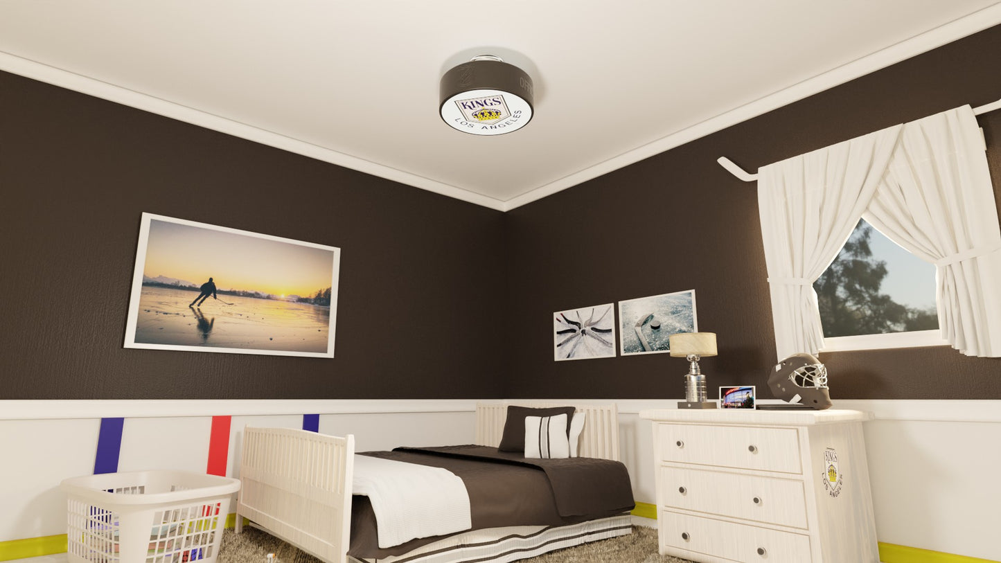 LA Kings® Hockey Flush Mount Puck Light Fixture