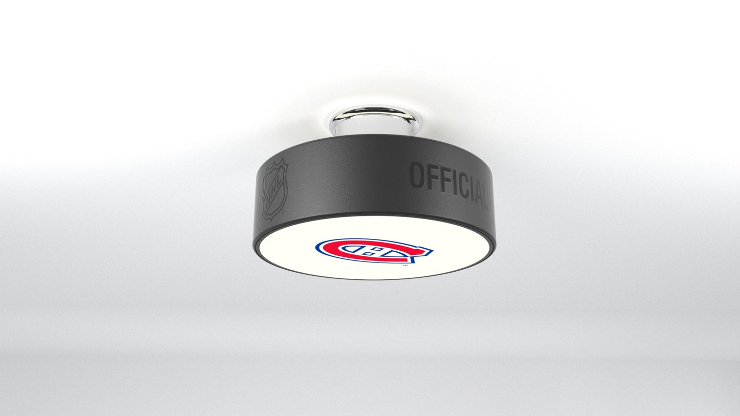 Montreal Canadiens® Hockey Flush Mount Puck Light Fixture