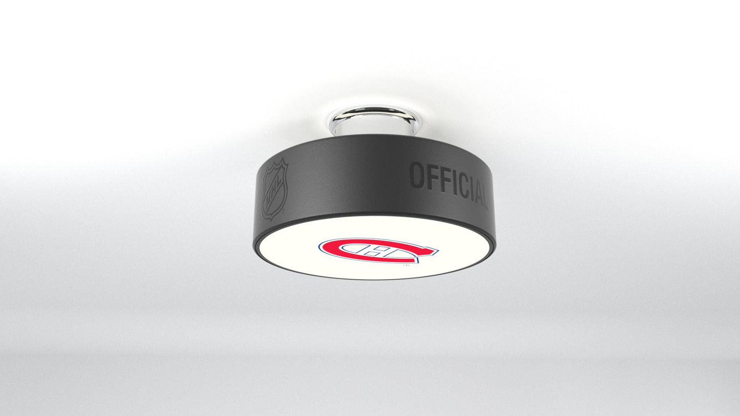 Montreal Canadiens® Hockey Flush Mount Puck Light Fixture