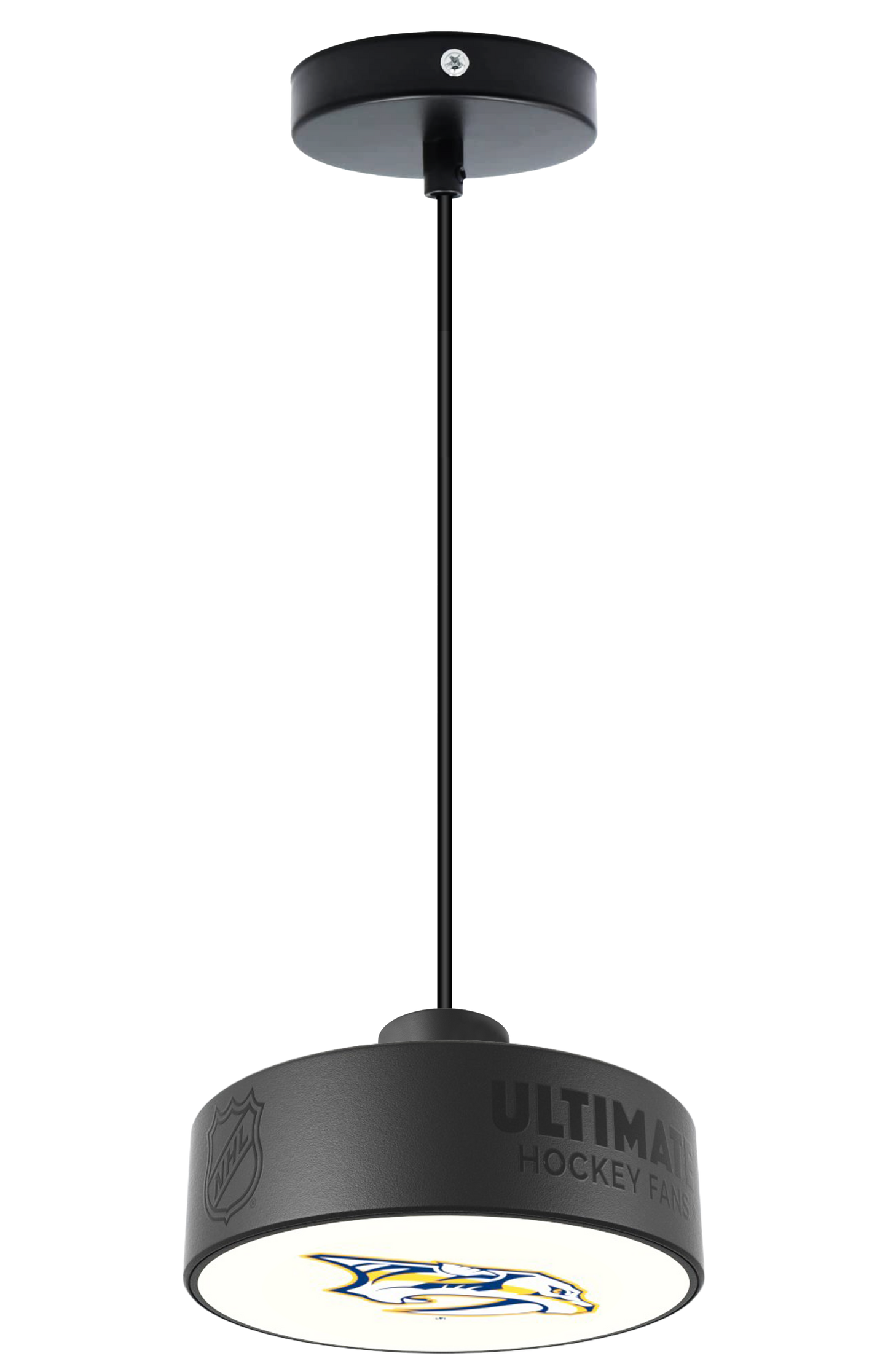 Nashville Predators® Hockey Pendant Puck Light Fixture
