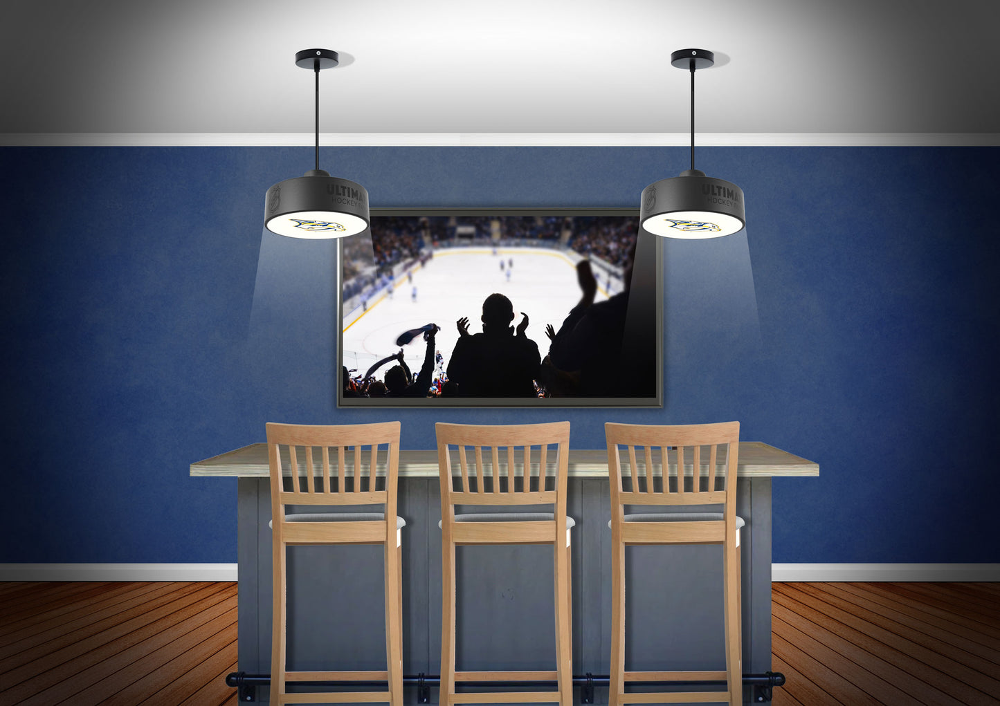 Nashville Predators® Hockey Pendant Puck Light Fixture