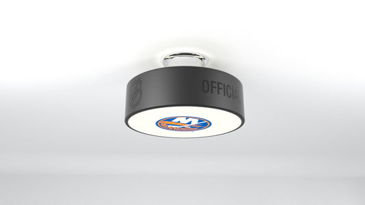 New York Islanders® Hockey Flush Mount Puck Light Fixture