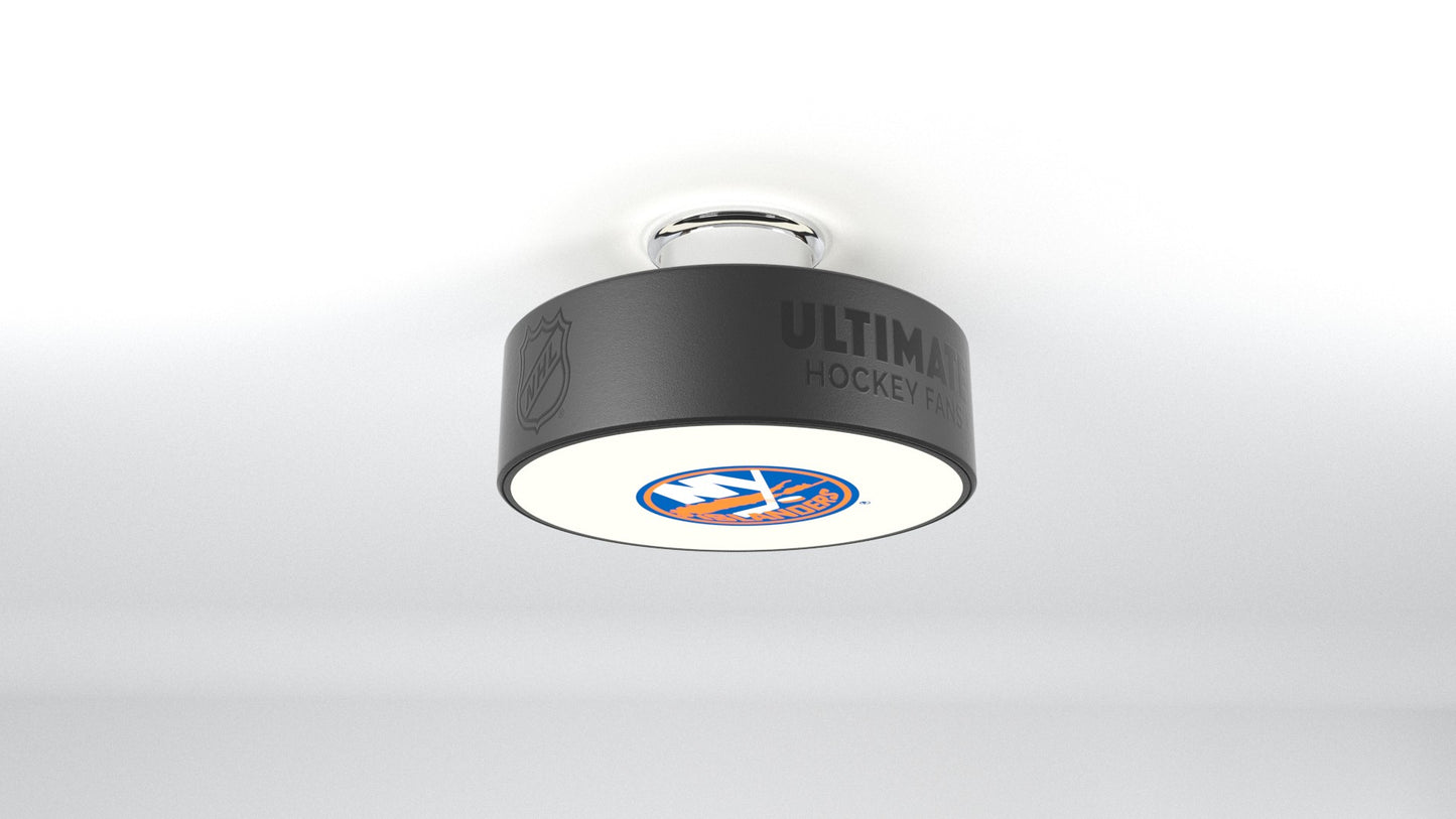 New York Islanders® Hockey Flush Mount Puck Light Fixture