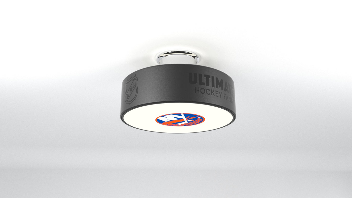 New York Islanders® Hockey Flush Mount Puck Light Fixture