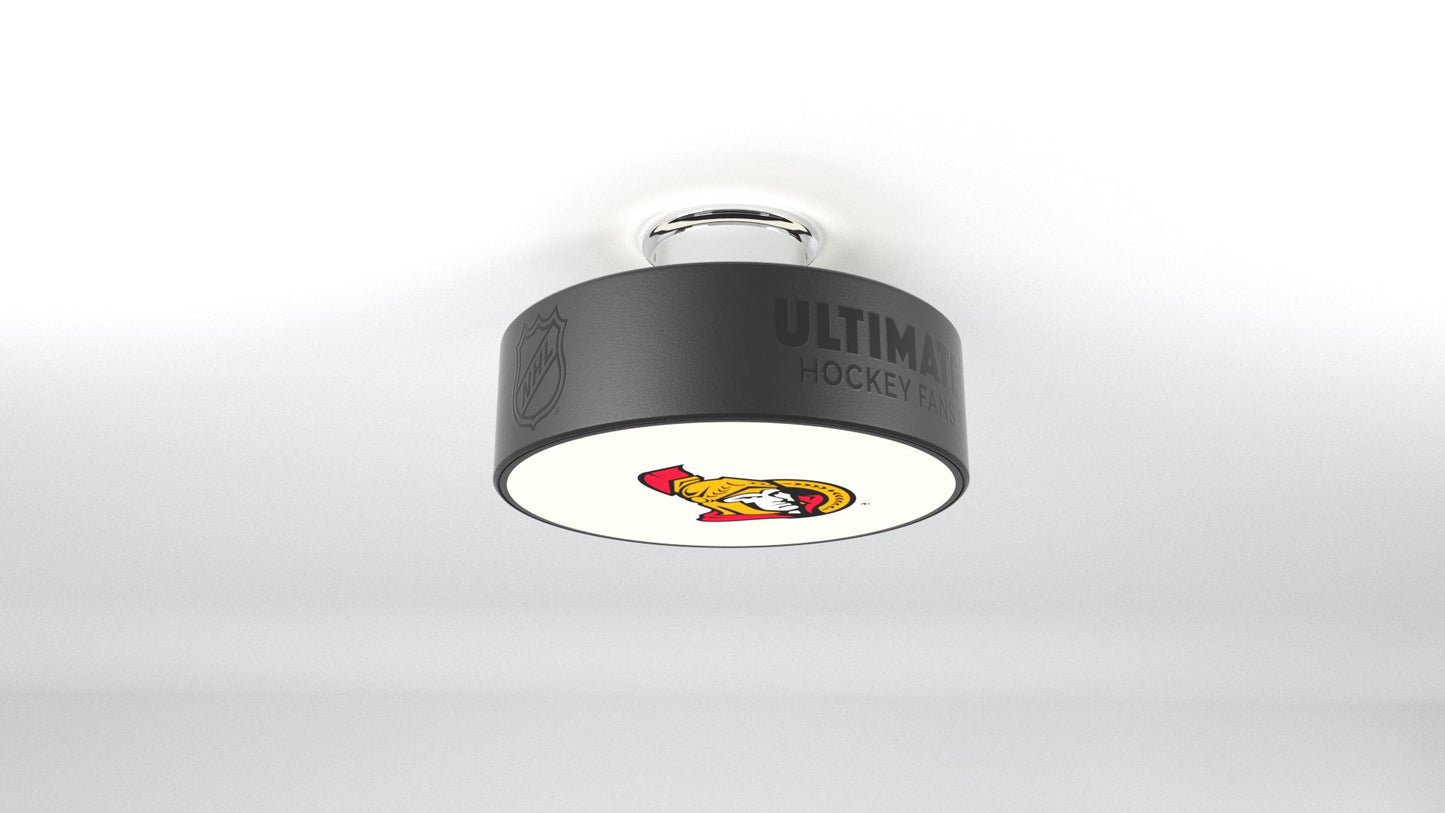 Ottawa Senators® Hockey Flush Mount Puck Light Fixture