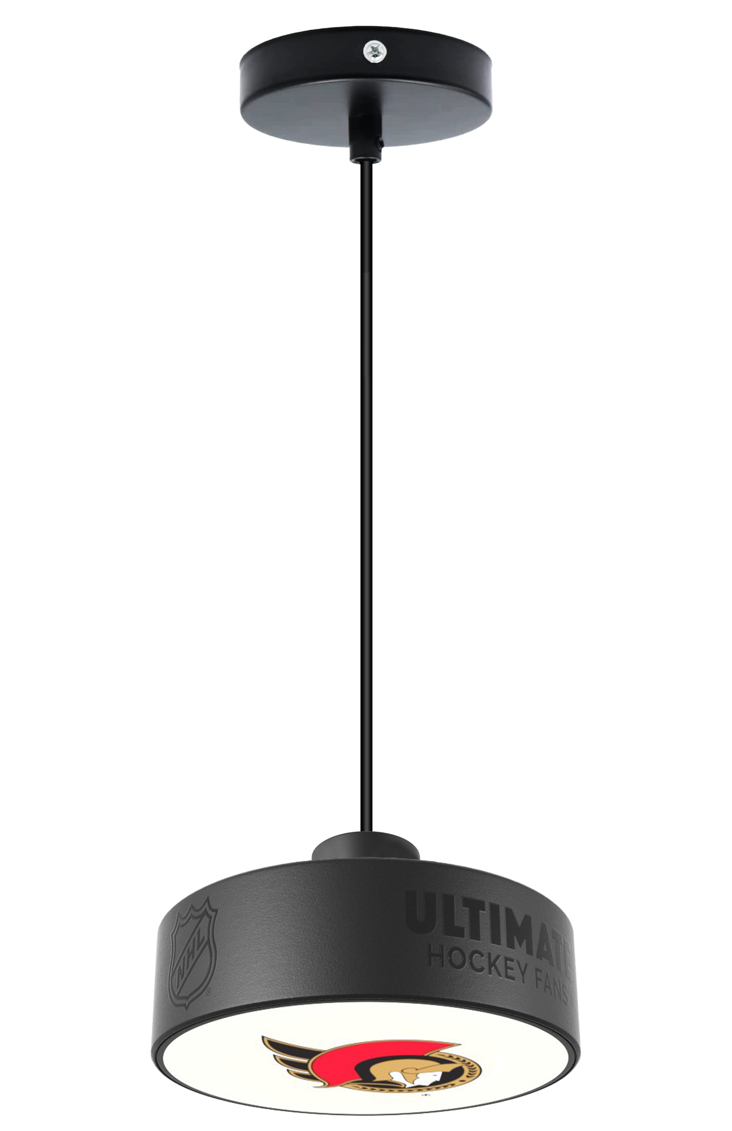 Ottawa Senators® Hockey Pendant Puck Light Fixture