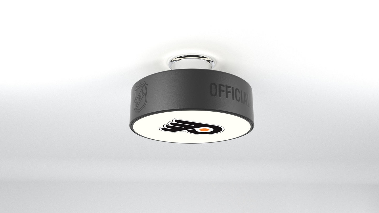Philadelphia Flyers® Hockey Flush Mount Puck Light Fixture