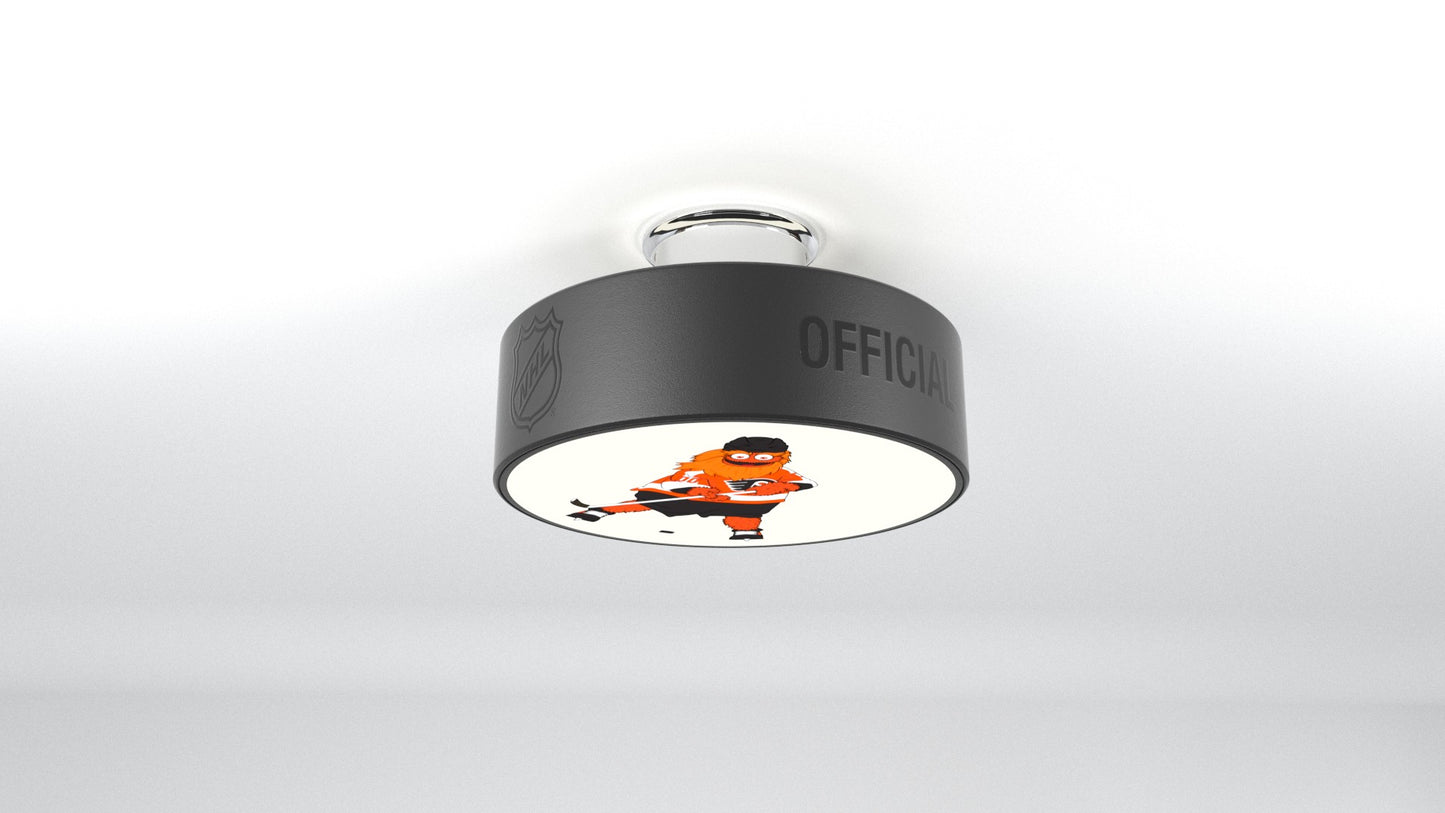 Philadelphia Flyers® Hockey Flush Mount Puck Light Fixture