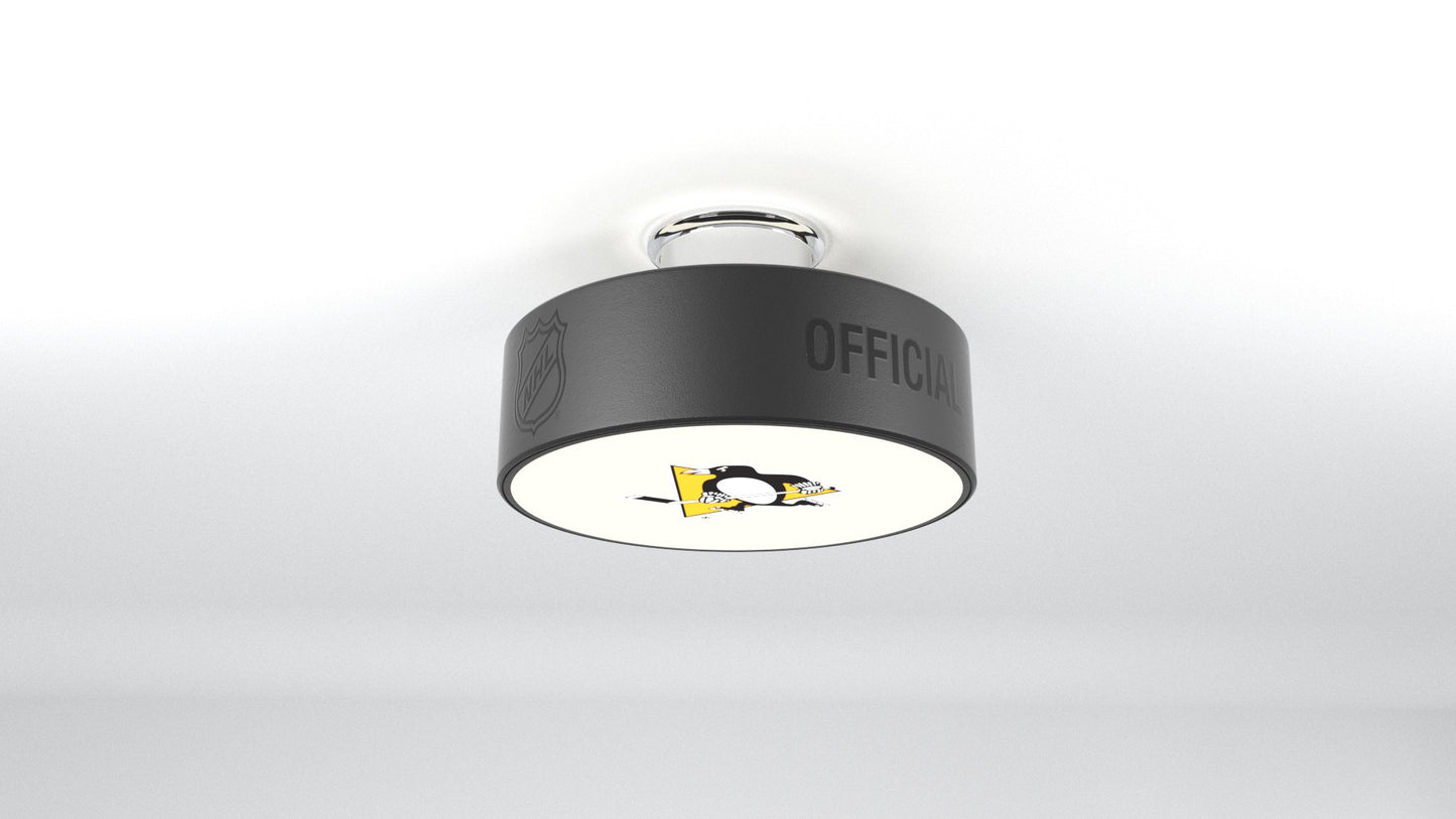 Pittsburgh Penguins® Hockey Puck Light Fixture