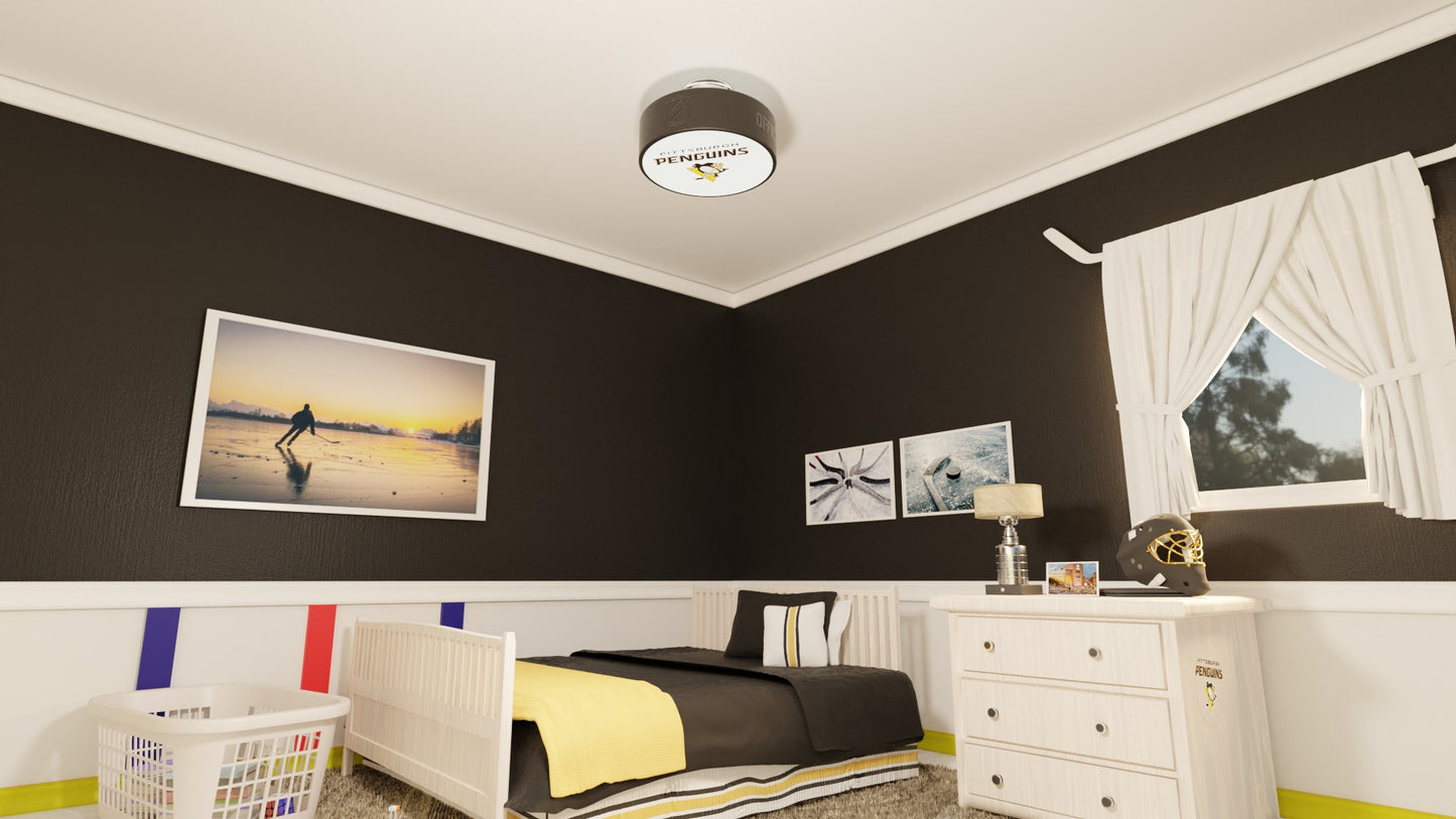 Pittsburgh Penguins® Hockey Puck Light Fixture