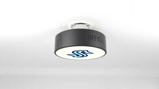 Seattle Kraken™ Hockey Flush Mount Puck Light Fixture