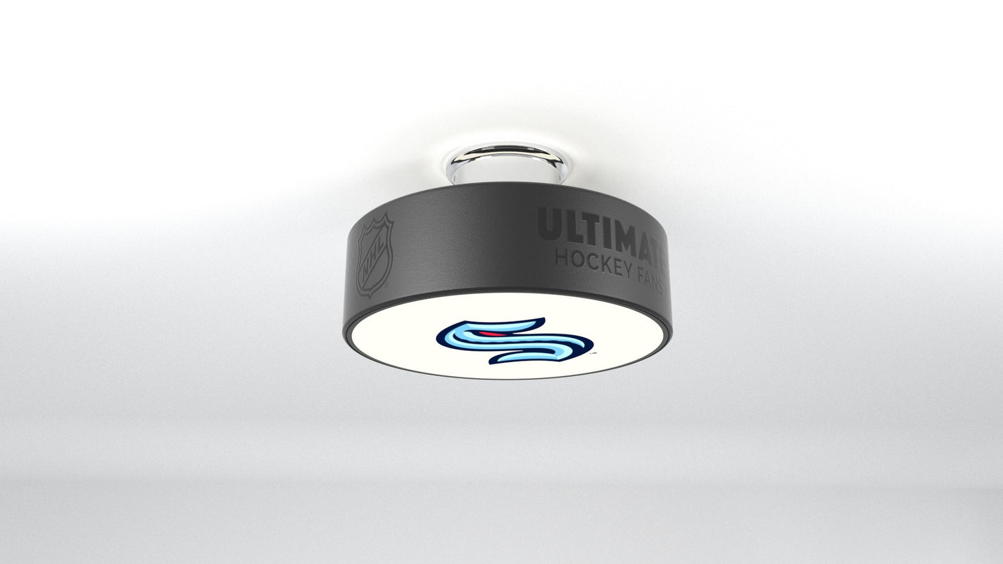 Seattle Kraken™ Hockey Flush Mount Puck Light Fixture