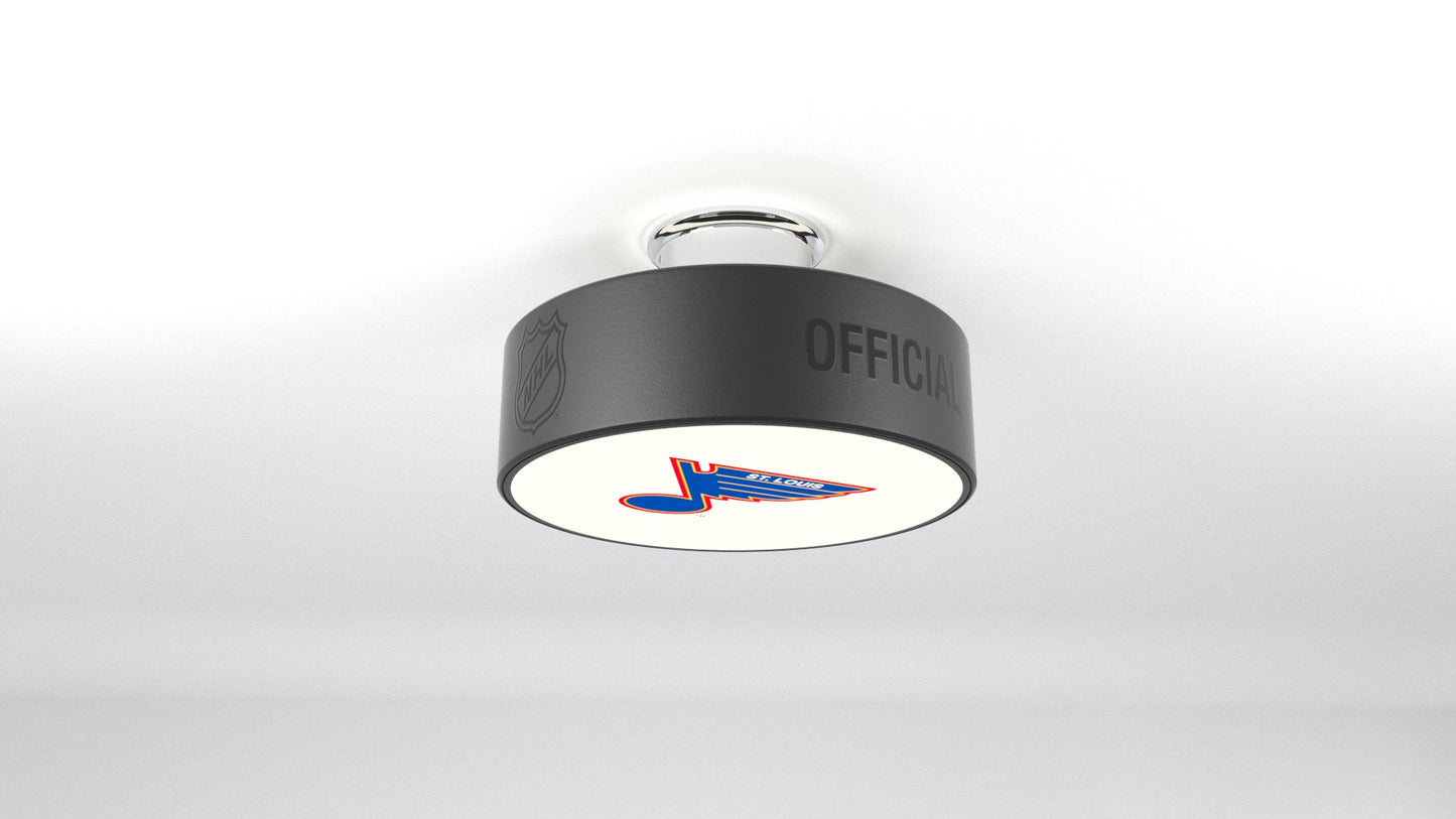 St. Louis Blues® Hockey Flush Mount Puck Light Fixture