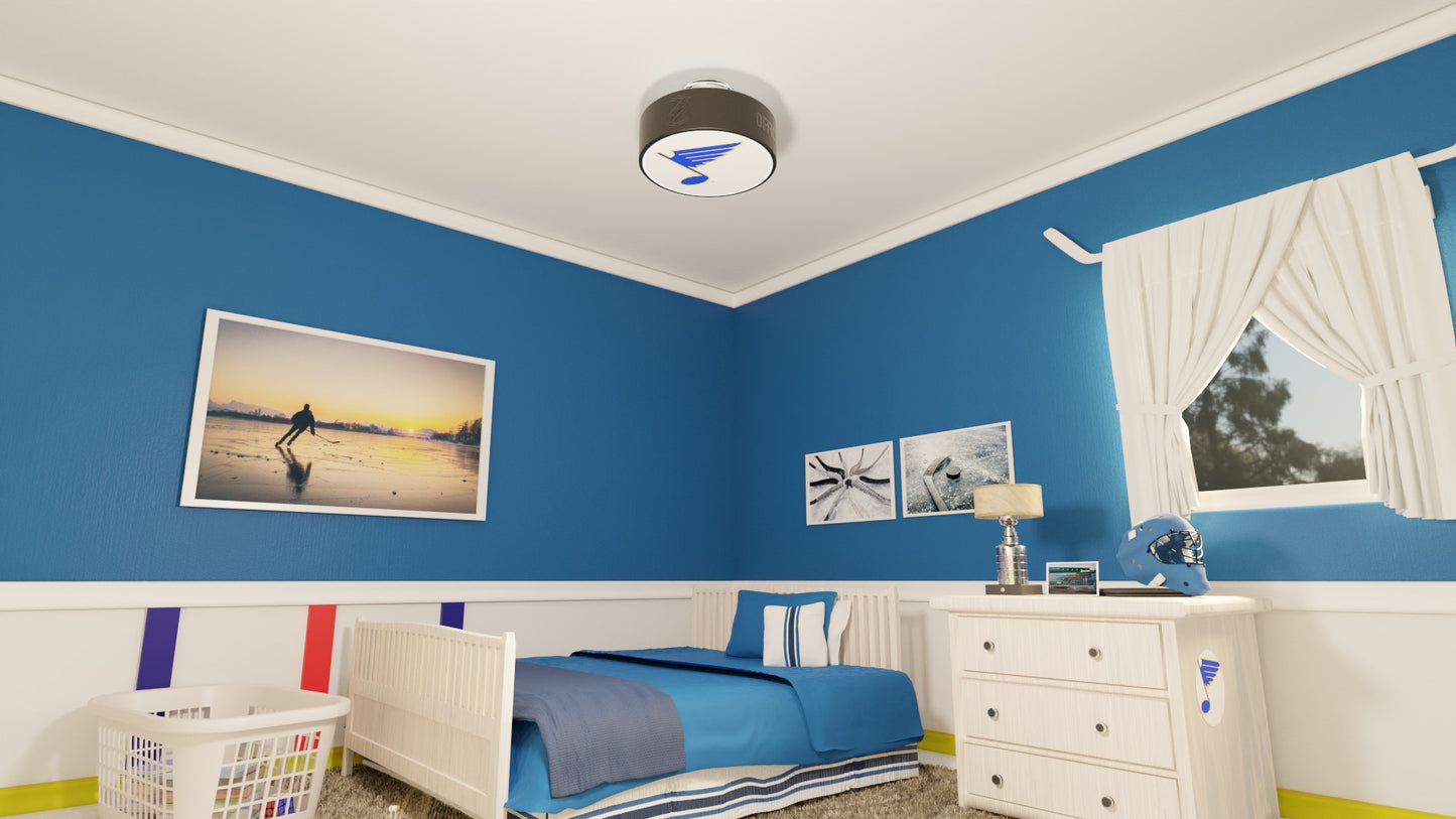 St. Louis Blues® Hockey Flush Mount Puck Light Fixture