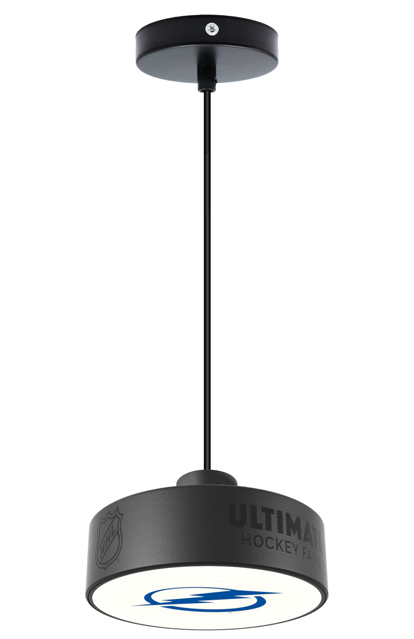 Tampa Bay Lightning® Hockey Pendant Puck Light Fixture