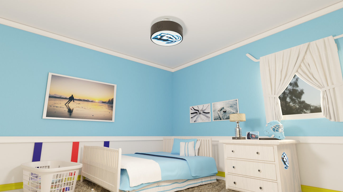 Utah Mammoth™ Hockey Flush Mount Puck Light Fixture