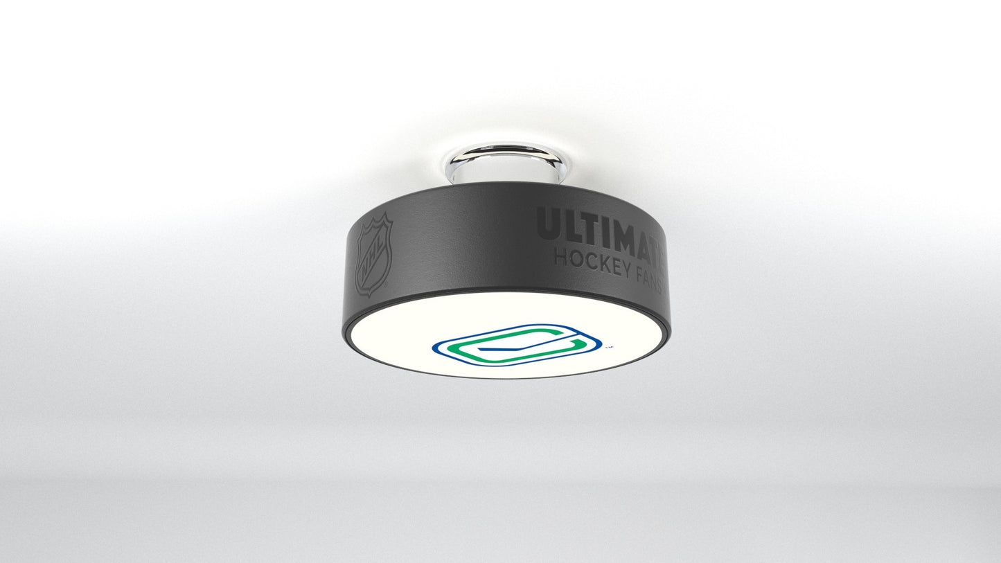 Vancouver Canucks® Hockey Flush Mount Puck Light Fixture