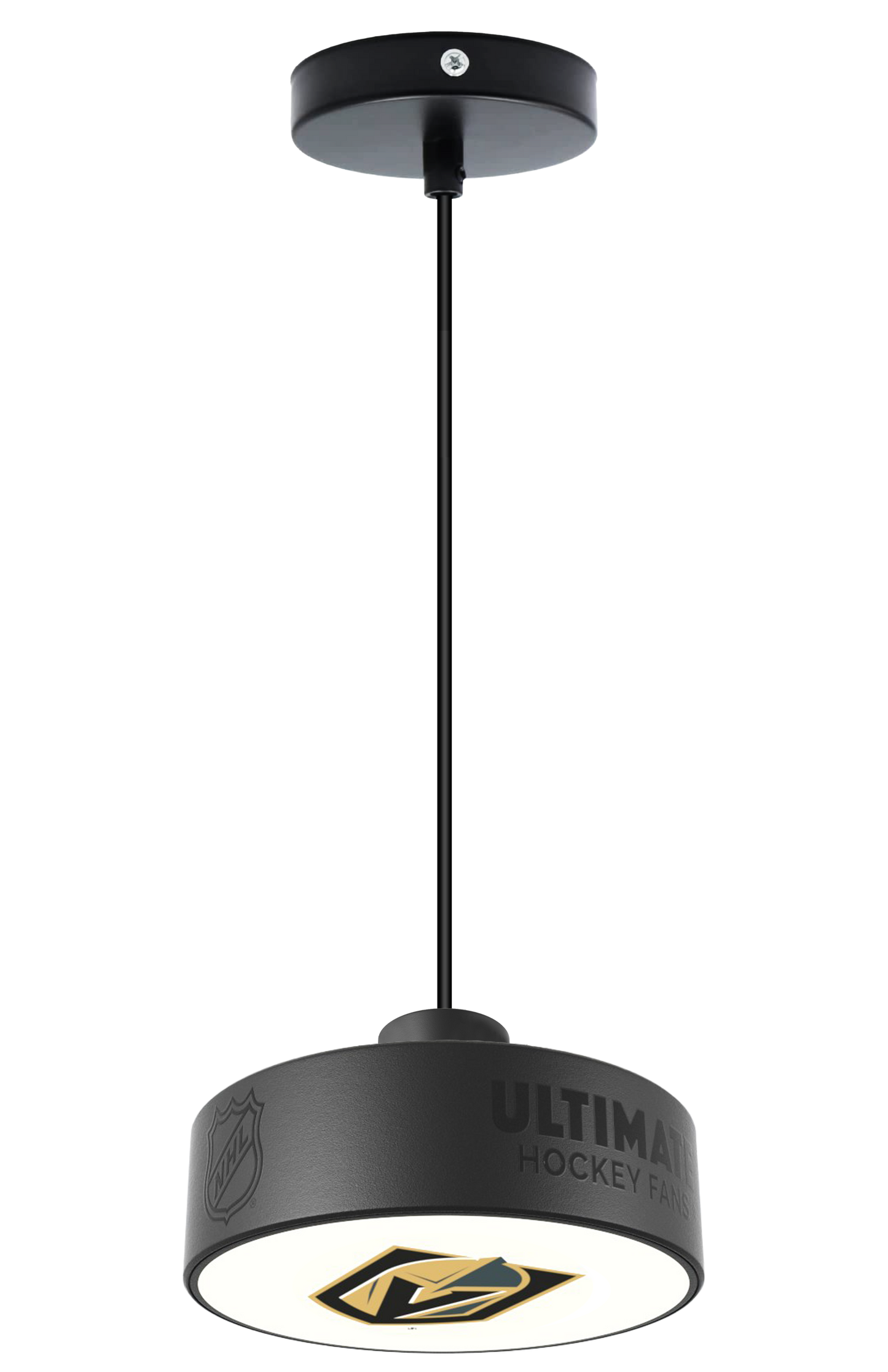 Vegas Golden Knights™ Hockey Pendant Puck Light Fixture