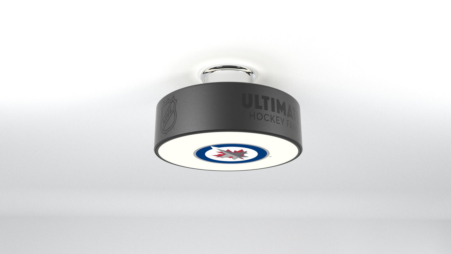 Winnipeg Jets™ Hockey Flush Mount Puck Light Fixture