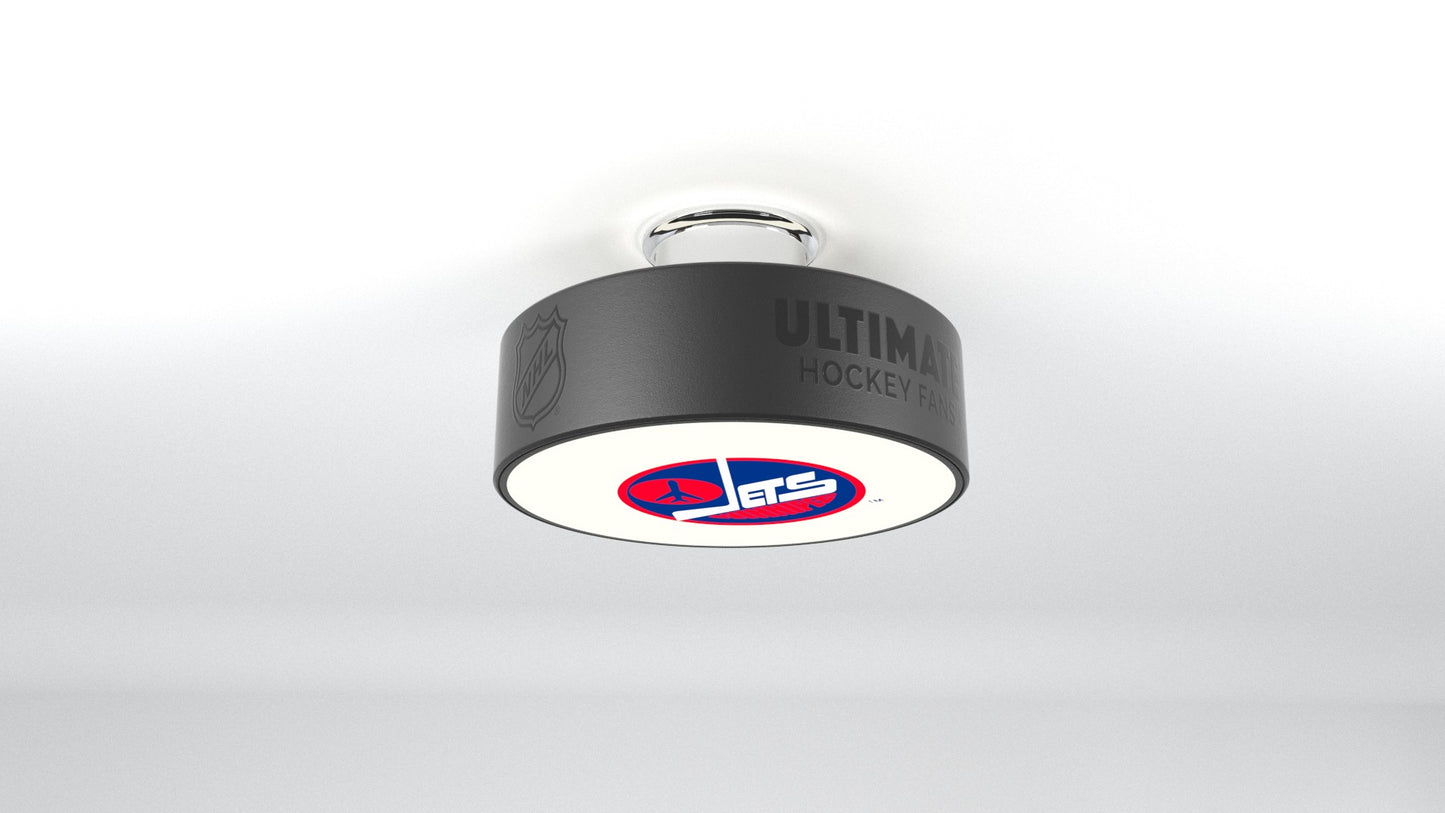 Winnipeg Jets™ Hockey Flush Mount Puck Light Fixture