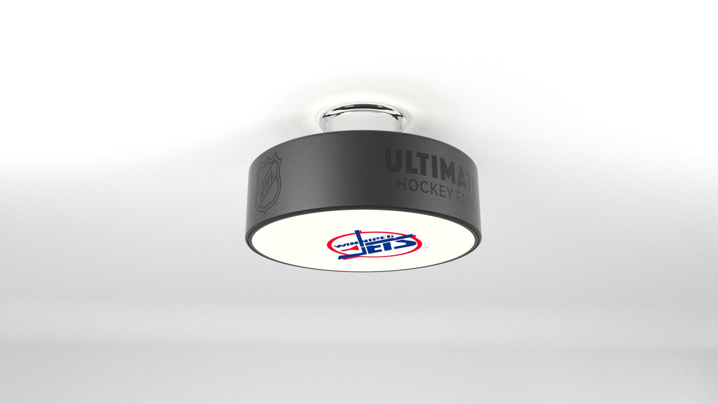 Winnipeg Jets™ Hockey Flush Mount Puck Light Fixture
