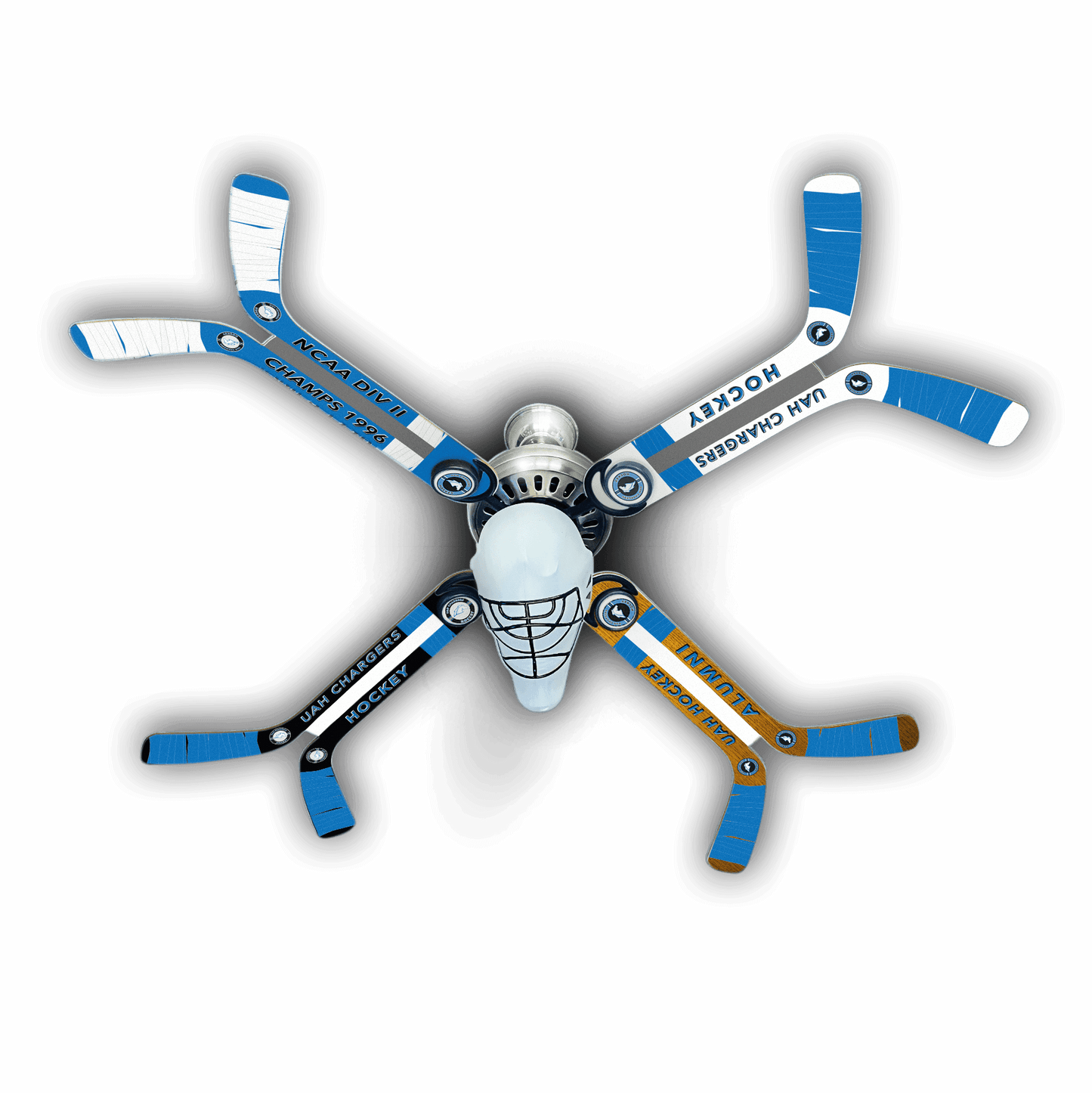 UAH Chargers Hockey Commemorative Fan - Ultimate Hockey Ceiling Fans