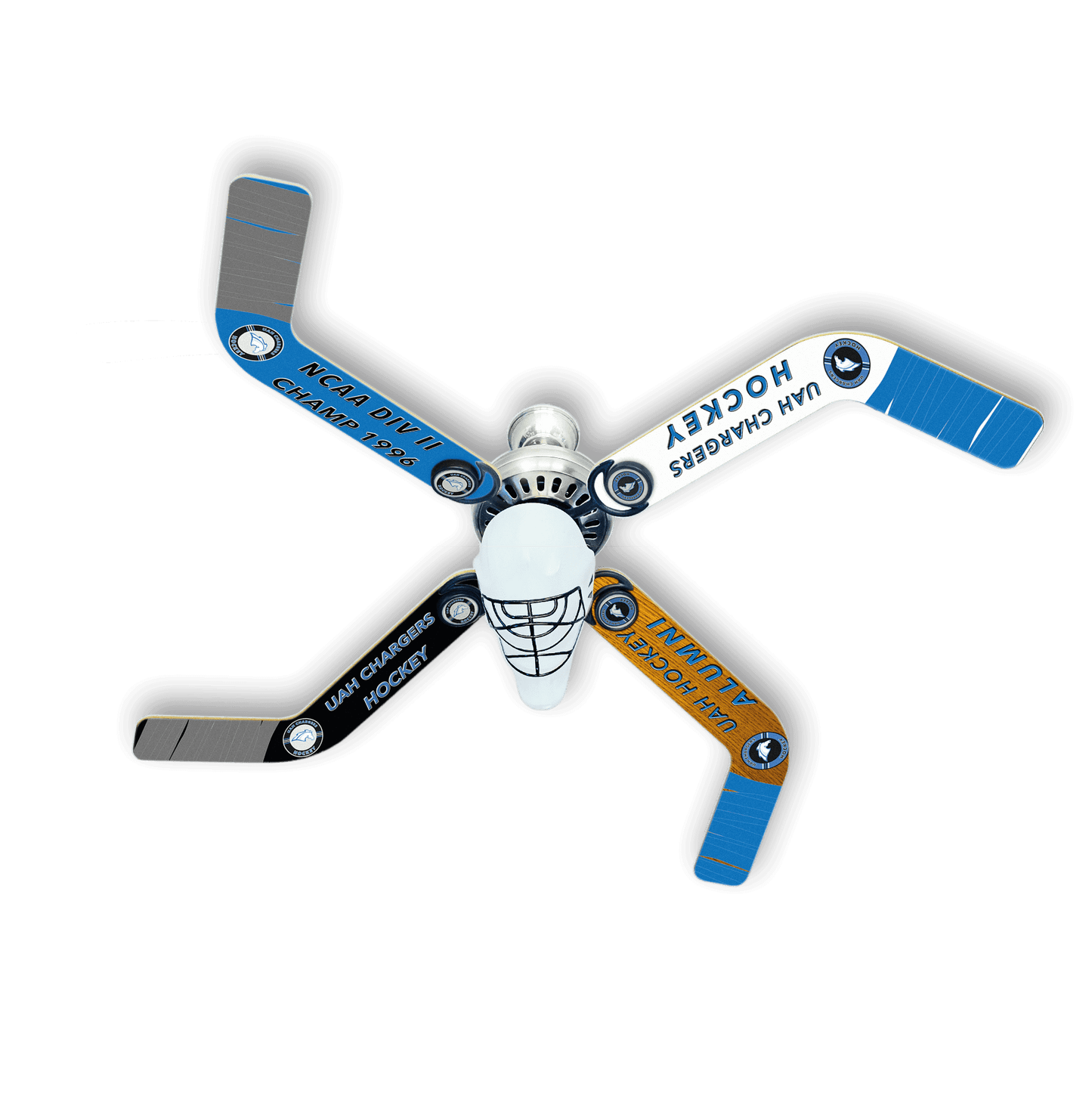 UAH Chargers Hockey Commemorative Fan - Ultimate Hockey Ceiling Fans