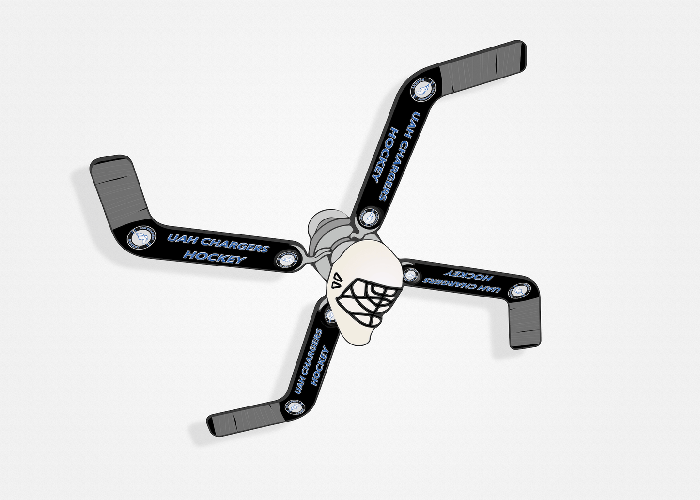 UAH Chargers Hockey Commemorative Fan - Ultimate Hockey Ceiling Fans