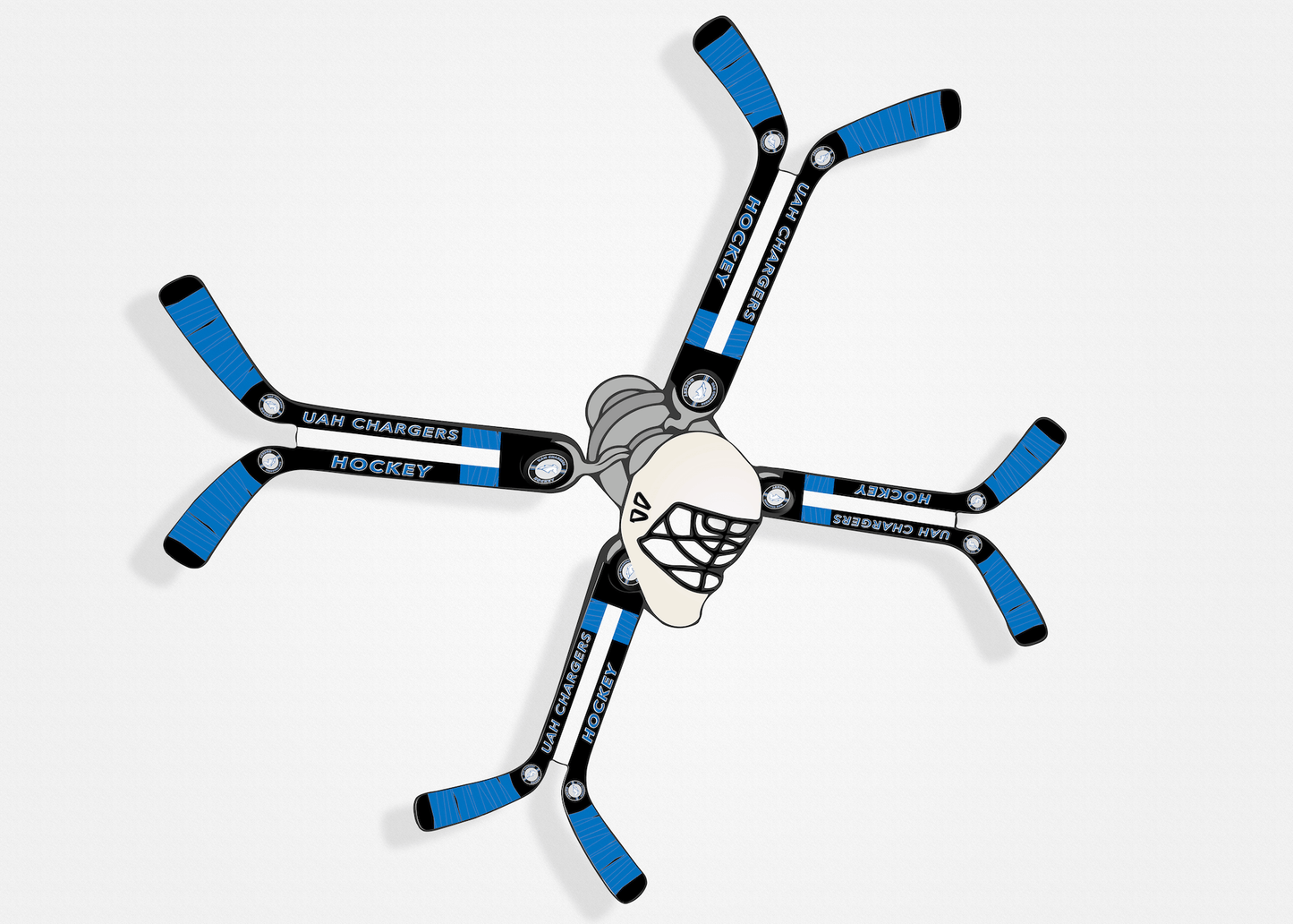 UAH Chargers Hockey Commemorative Fan - Ultimate Hockey Ceiling Fans