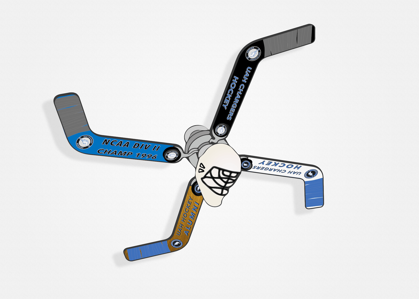 UAH Chargers Hockey Commemorative Fan - Ultimate Hockey Ceiling Fans