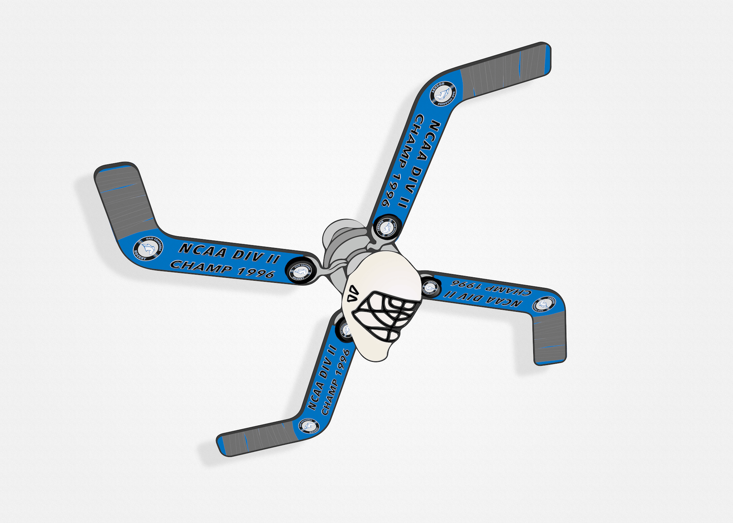 UAH Chargers Hockey Commemorative Fan - Ultimate Hockey Ceiling Fans