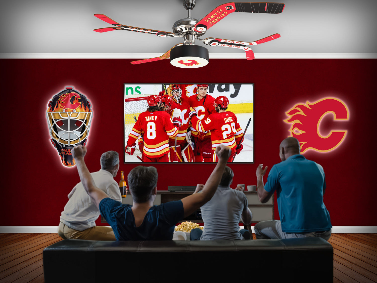 Detroit Red Wings-inspired Hockey Art Print: Hockey Wall Art