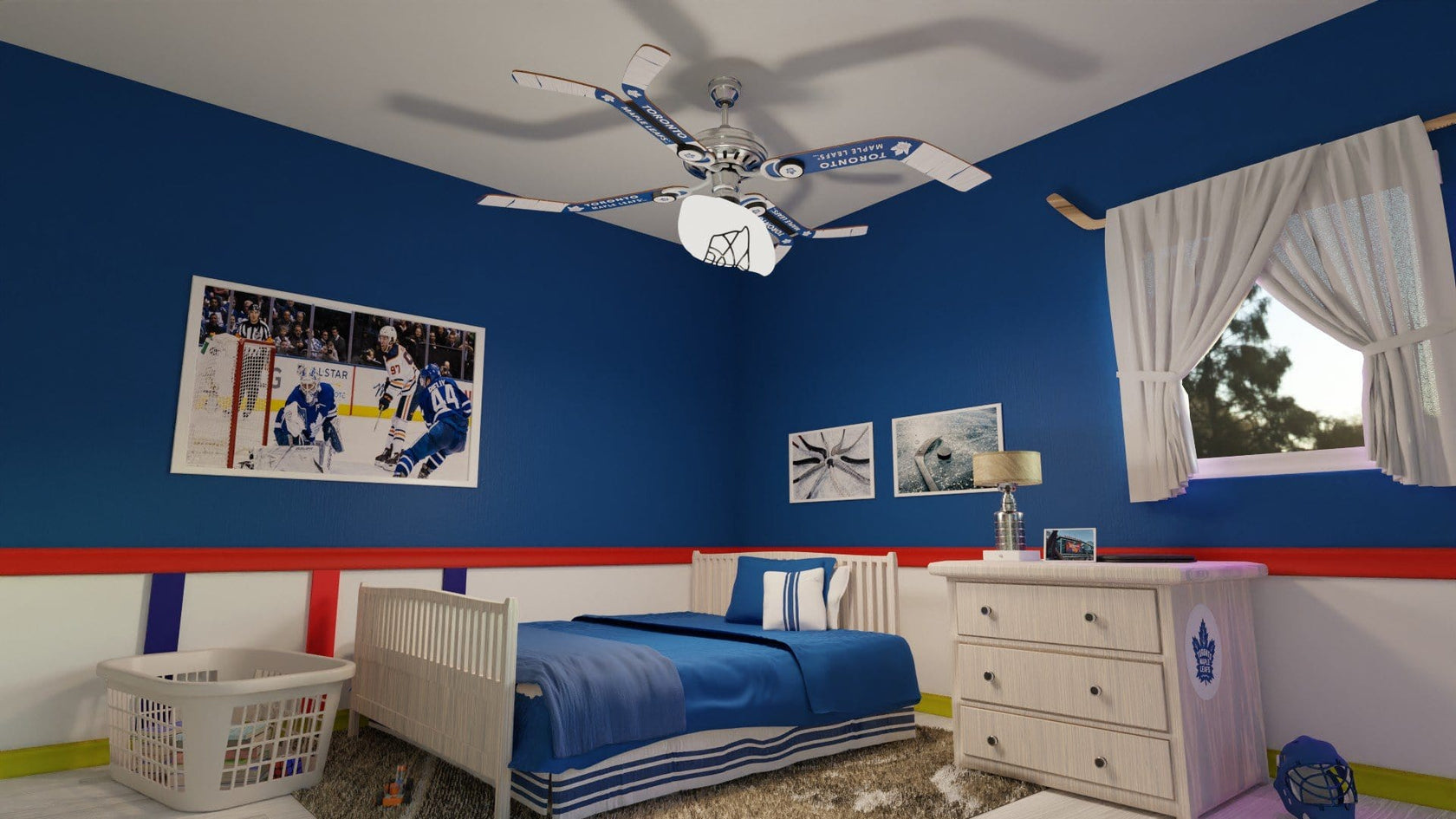 Toronto Maple Leafs® NHL Hockey Ceiling Fan – Ultimate Hockey Fans